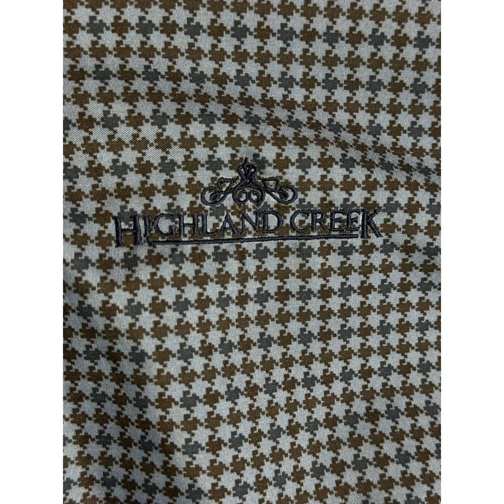 Sunderland of Scotland Pullover Mens Large Houndstooth V Neck Golf Windshirt